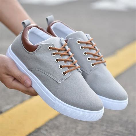 Spring Summer Casual Mens Canvas Flat Loafers Shoes Men Casual Summer