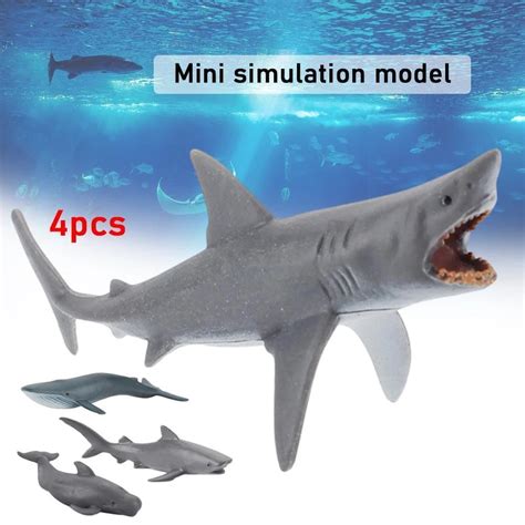 Simulation Sea Life Megalodon Whale Shark Model Action Figure Pvc Ocean