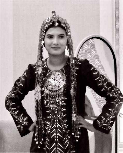 Turkmen Girl In Traditional Dress Gone Walkabout Again