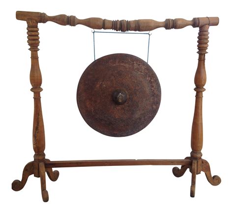 Indonesian Gamelan Gong On Stand On Decorative Objects