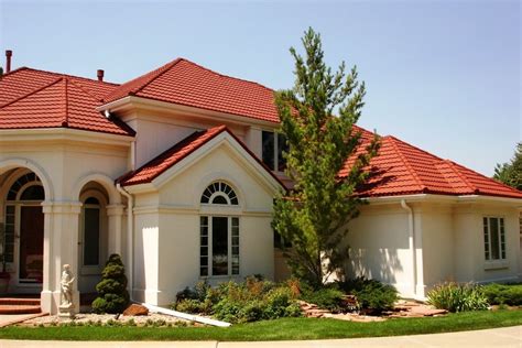 Follow some general color guidelines when coordinating roof and house colors. RED TILE ROOFING | Roofing Shingles | Red roof house ...