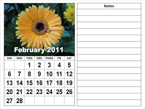 Njyloolus Blank Monthly Calendar Template