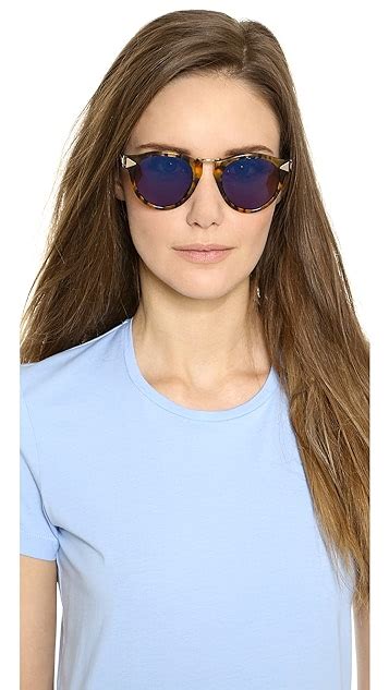 Karen Walker Superstars Collection Helter Skelter Mirrored Sunglasses