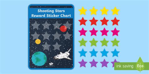 Shooting Stars Sticker Reward Charts Teacher Made Twinkl