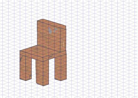Isometric Drawing Of A Chair At Explore Collection