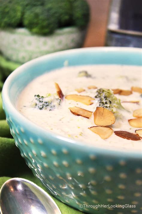 Cream of broccoli soup is a delicious comfort dish that works well as an appetizer or side, but it's also hearty enough to serve as an entree. Keto-Friendly Cream of Broccoli Soup Recipe - Through Her ...