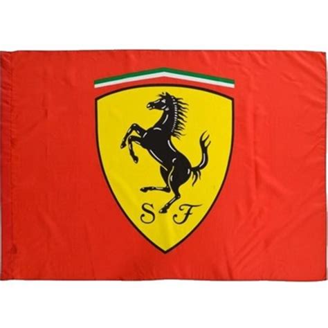 Enzo ferrari was said to have been born on 18 february 1898 in modena, italy and that his birth was recorded on 20 february because a heavy snowstorm had prevented his father from reporting the birth at the local registry office; Ferrari Flags: Ferrari Logo Shield Flag - Large (FP8913)