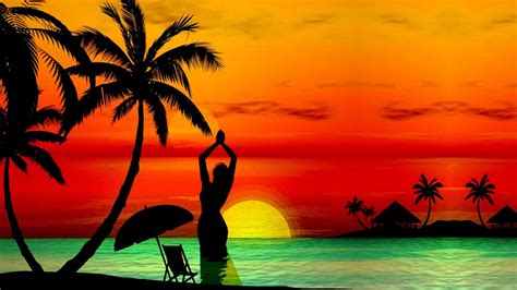 Tropical Sunset Wallpaper Desktop 68 Images