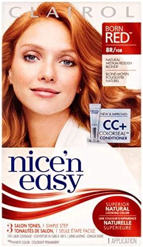 Amazon Com Clairol Nice N Easy 8R 108 Natural Medium Reddish Blonde Permanent Hair Color 1