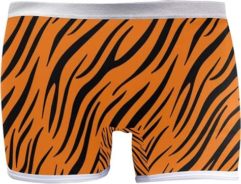 Tiger Stripes Female Underwear Breathable S Soft Stretchy Womens Boxer