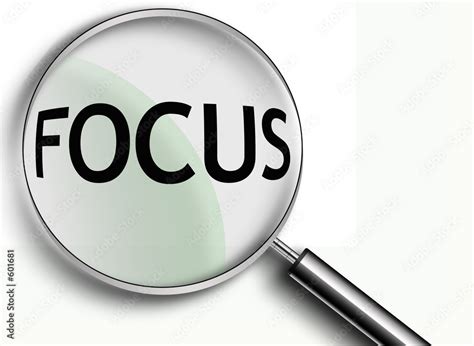 Focus Magnifying Glass Illustration Stock Adobe Stock