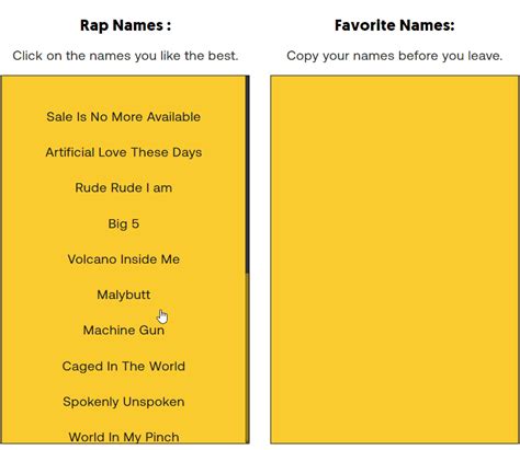 Best Rap Name Generator 1000 Cool And Unique Rap Name Ideas