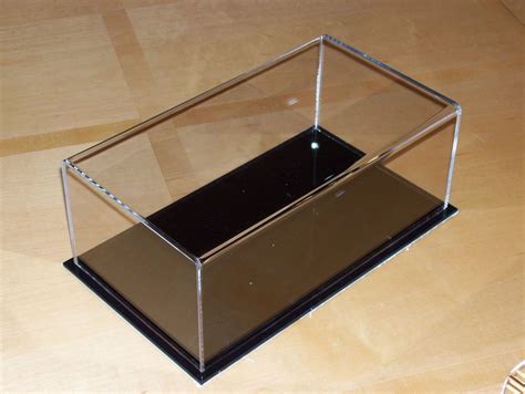 Transparent Rectangular Acrylic Model Display Case Assembled By