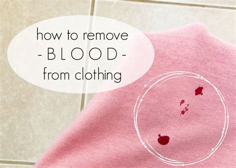 How To Remove Blood From Clothes With Your Own Hands