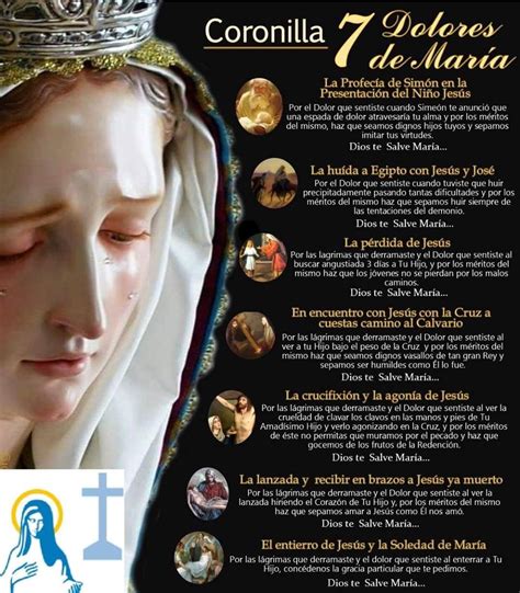 Coronilla De Los 7 Dolores De La Santísima Virgen María Oraciones