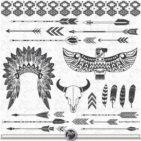 Tribal Clipart Pack Tribal Clip Art Teepee Tents Etsy In 2021