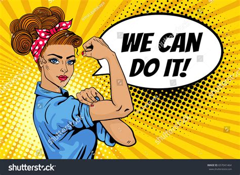 We Can Do Poster Pop Art Stock Vector Royalty Free 657041464