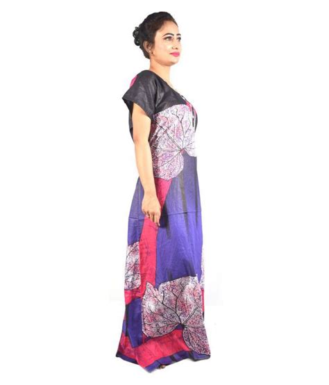 Buy P And J Cotton Nighty And Night Gowns Purple Online At Best Prices In India Snapdeal
