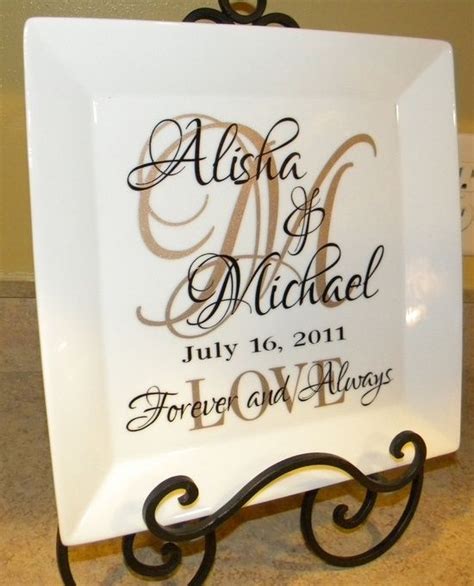 Personalized Wedding Gift Couple S Names And Initial On