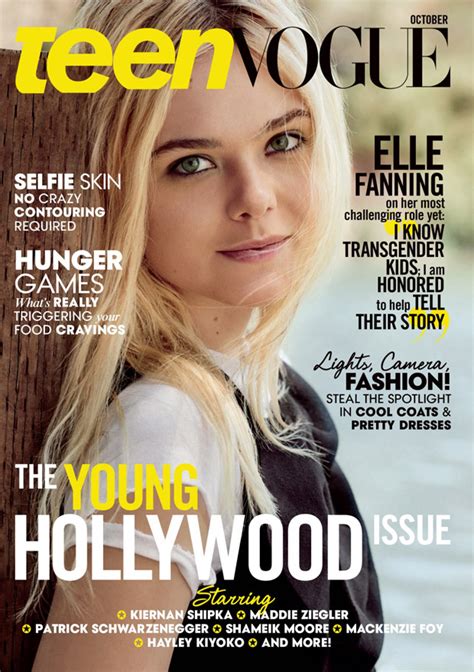 Elle Fanning Covers Teen Vogue October 2015