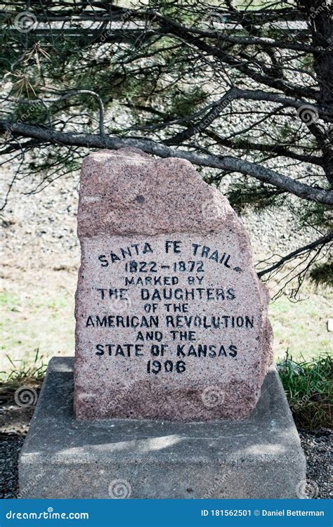 Santa Fe Trail Marker Editorial Photo Image Of Scenic 181562501