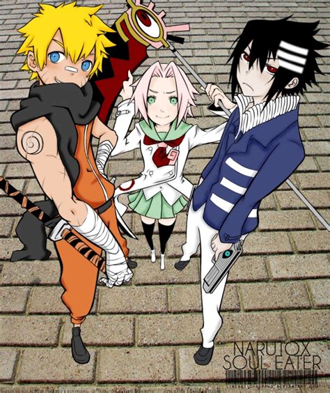 Naruto Soul Eater Crossover By Chuchie7 On Deviantart