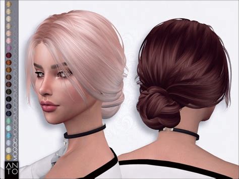 The Sims Resource Maggie Hair By Anto Sims 4 Hairs