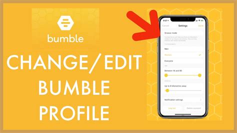 How To Edit Bumble Profile Edit And Use Bumble Dating App 2021 Youtube