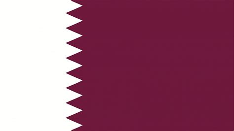 The national flag of qatar (arabic: Qatar's Flag - GraphicMaps.com