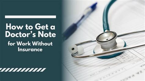 How To Get A Doctors Note For Work Without Insurance Easy And