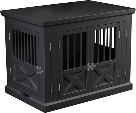 Merry Products 3 Door Furniture Style Dog Crate Black 30 Inch