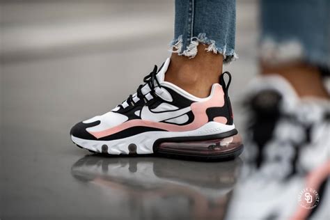 Nike air max 270 gs running trainers ct6016 sneakers shoes. Nike Women's Air Max 270 React Black/White-Bleached Coral ...