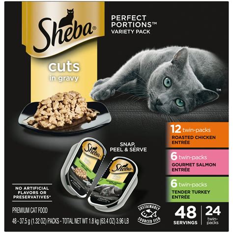 Sheba Wet Cat Food Cuts In Gravy Variety Pack Roasted Chicken Entree