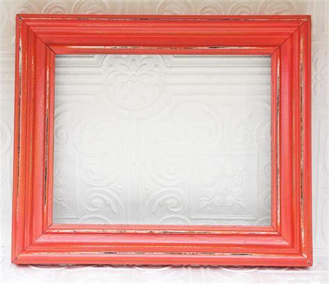Coral Picture Frame One Thicker Shabby Chic Vintage Hand Etsy