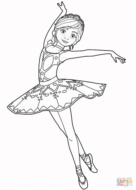 Coloriage et illustration ballerina, felicie qui danse. Félicie Milliner from Ballerina Movie | Super Coloring ...