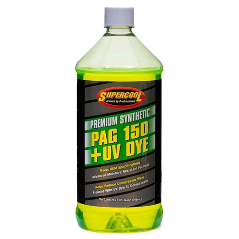 Pag Oil 150 Viscosity With Uv Dye Quart Tsi Supercool