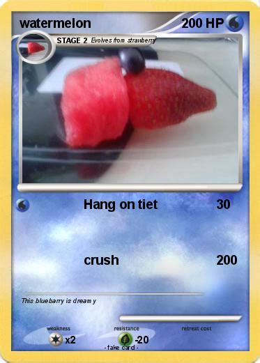 Pokémon Watermelon 53 53 Hang On Tiet My Pokemon Card