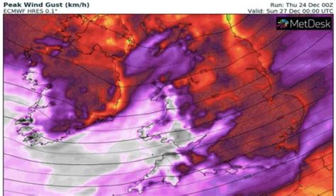 Storm Bella To Batter Parts Of Ireland On St Stephens Day As Weather