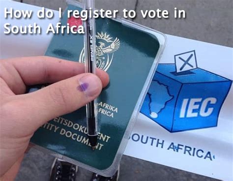 How Do I Register To Vote In South Africa Elections 2019