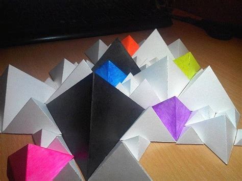 Paper Triangle Pdf Paper Design Lowpoly Pepakura Model Etsy Puzzle