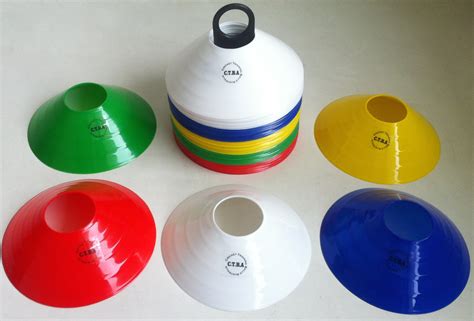 Cricket requires a few pieces of specialized equipment to play with safety. Field marker cones 50 on stand | Cricket Training Balls ...