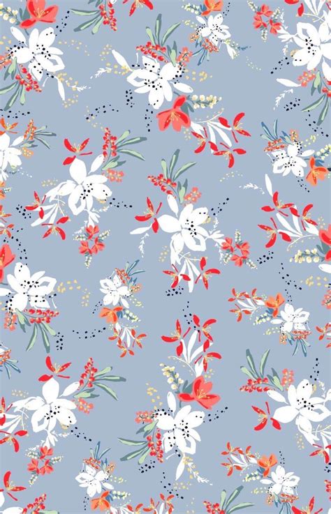 Download floral pattern stock vectors. Camilla Frances Prints | light blue ditsy floral pattern ...