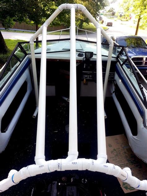 My Pvc Based Boat Cover Frame Support Build Iboats Boating Forums