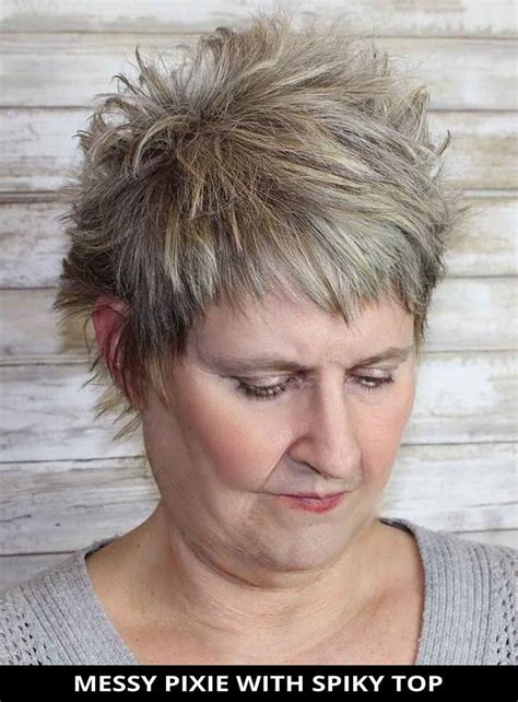At Your Next Hair Appointment Ask For This Flattering Messy Pixie With A Spiky Top For Your
