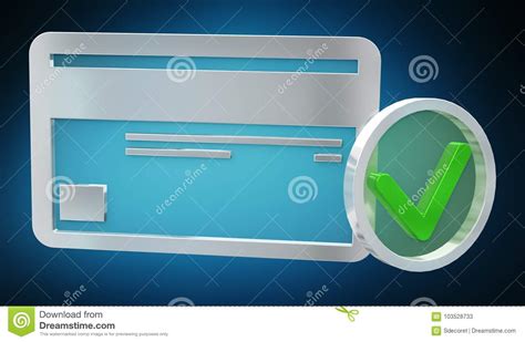 After validating the credit card details, the jquery code will add the error message to the html if any invalid data is found. Digital Credit Card Validation 3D Rendering Stock Illustration - Illustration of button, online ...