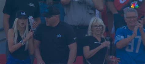 Aidan Hutchinsons Mom Goes Viral After Getting Micd Up During Lions Season Opening Win Over