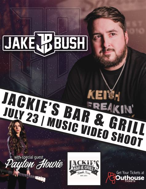 Jake Bush Video Shoot W Guest Payton Howie At Jackies Bar Grill