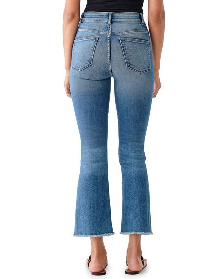 Dl1961 Premium Denim Bridget Cropped High Rise Boot Cut Jeans Neiman