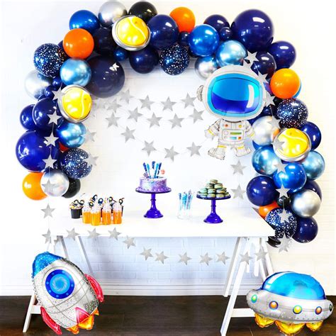 Joyypop Outer Space Balloon Garland Kit 109pcs Outer Space Party