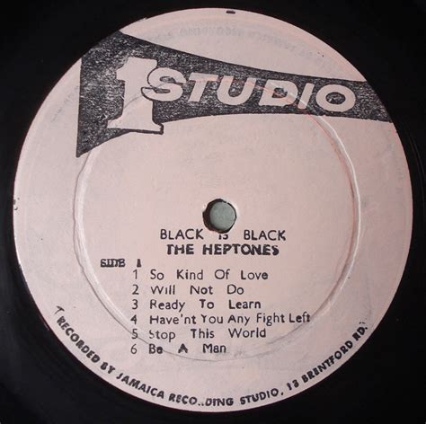 Nostalgipalatset Heptones Black Is Black Lp Jamaica 1970 Tals Original
